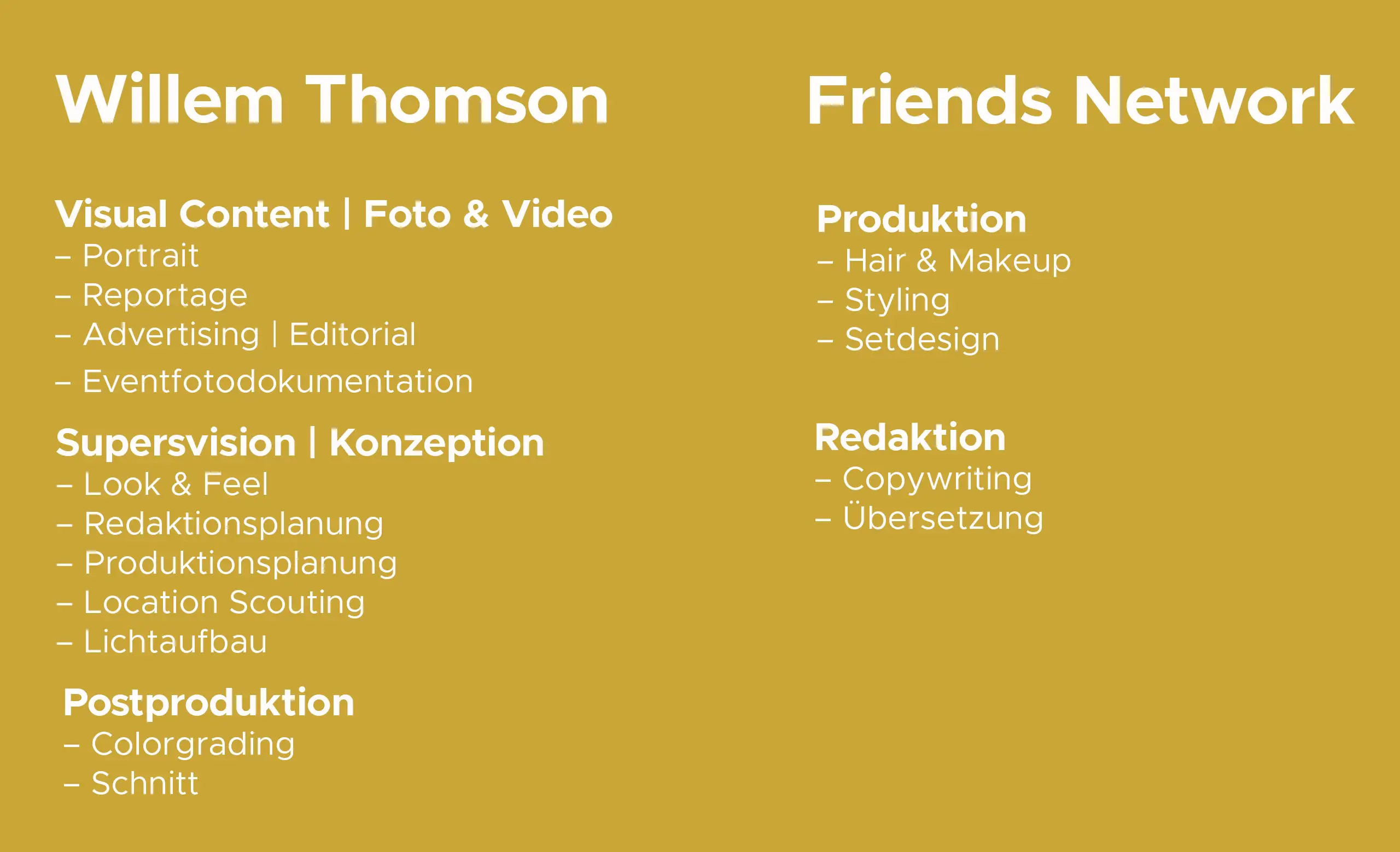 Willem And Friends_Service